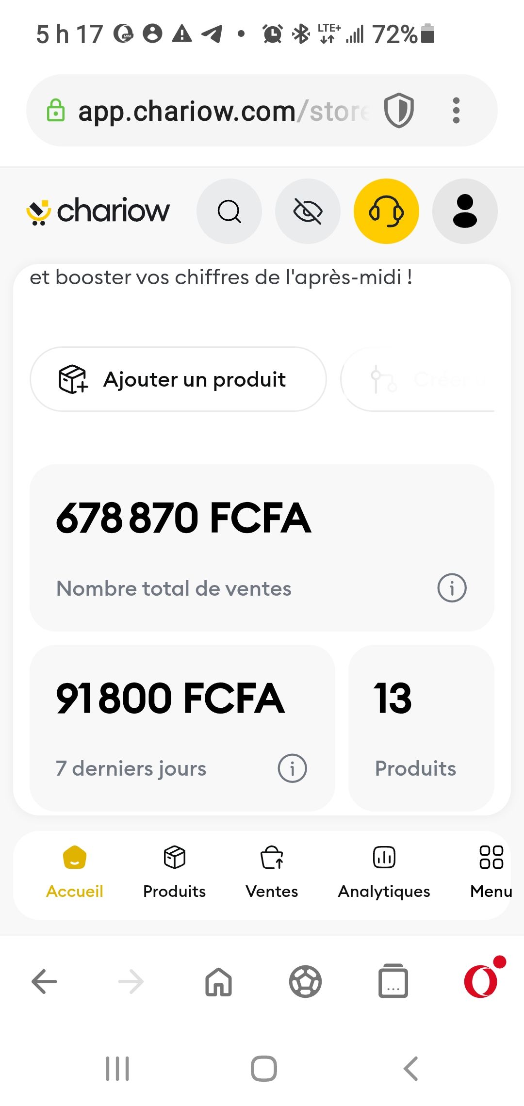 Résultat étudiant 57