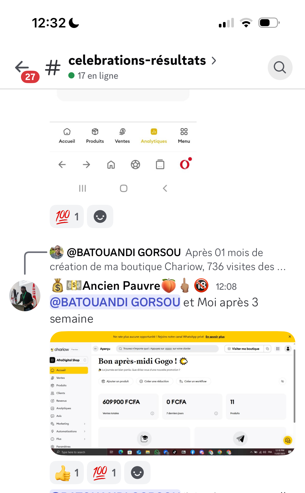 Résultat étudiant 25