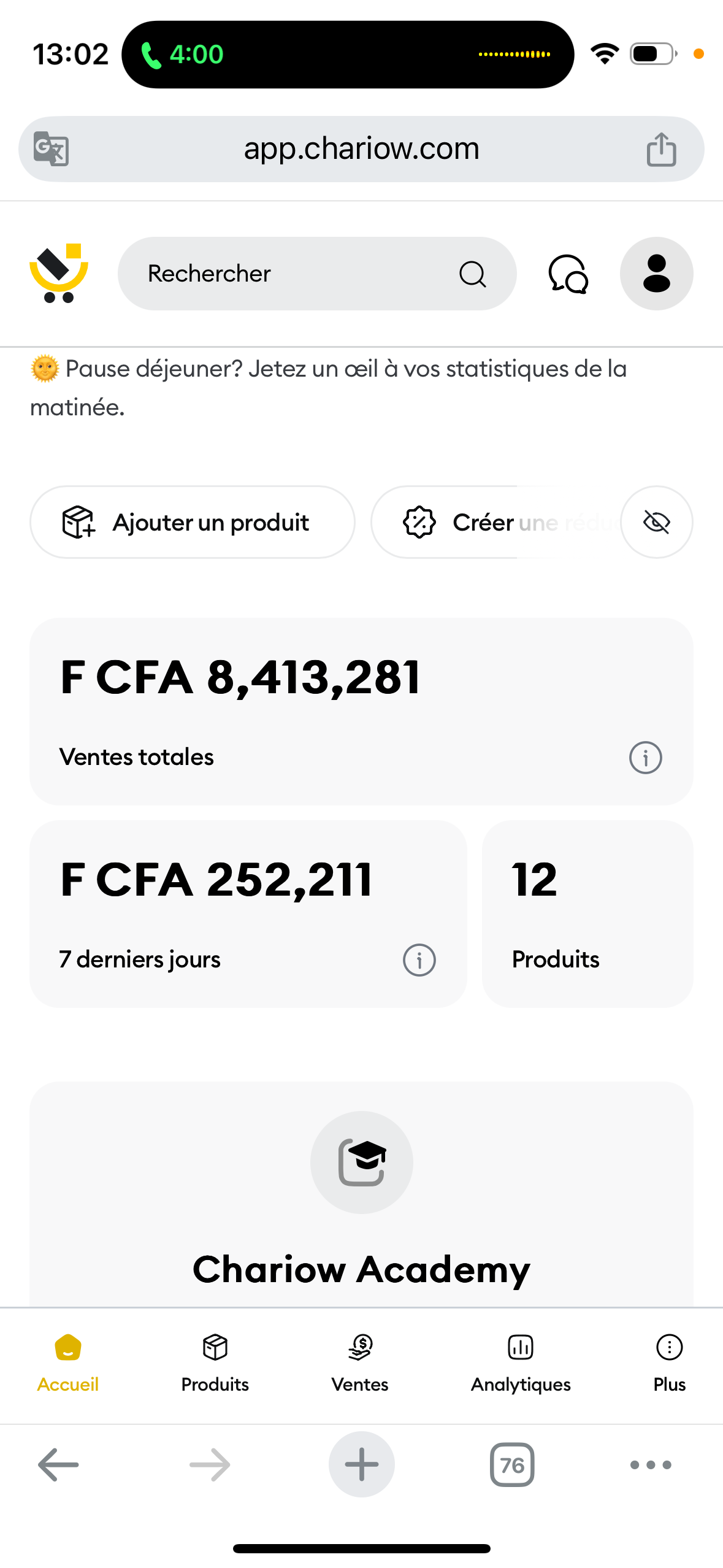 Résultat étudiant 19
